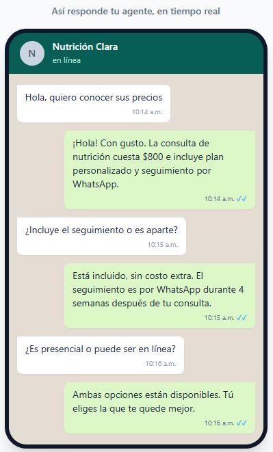 Agente conversacional